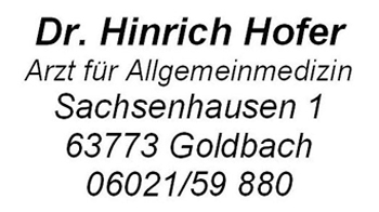 Dr. Hinrich Hofer